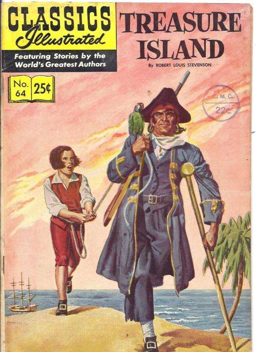 CLASSICS  ILLESTRATED.TREASURE ISLAND, NR 64