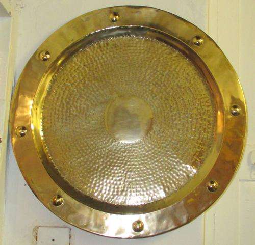 BEAUTIFUL LARGE BRASS WALL PLATE/TRAY