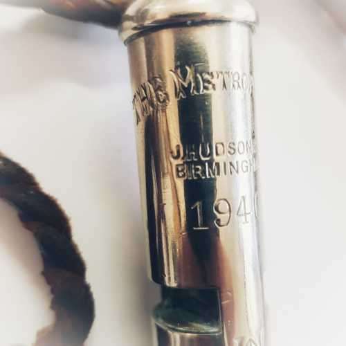 WW2 Union Defence Force Whistle 1940 - J.Hudson & Co.