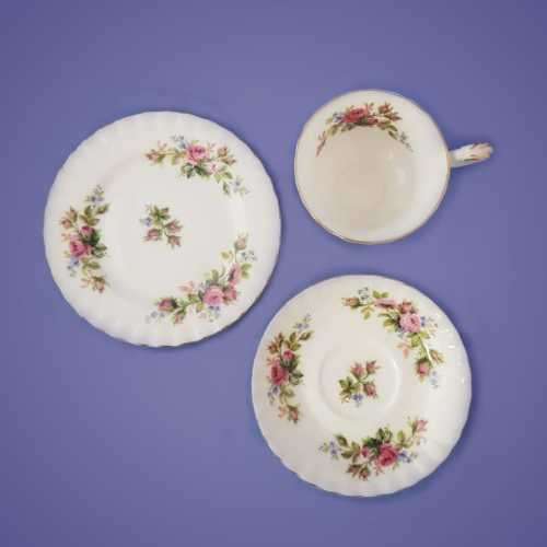 Royal Albert `Moss Rose` Trio