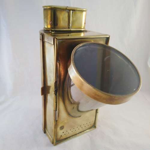 SHIPS LAMP IN SOLID BRASS  G. BOCOCK & CO LTD 1942 BIRMINGHAM