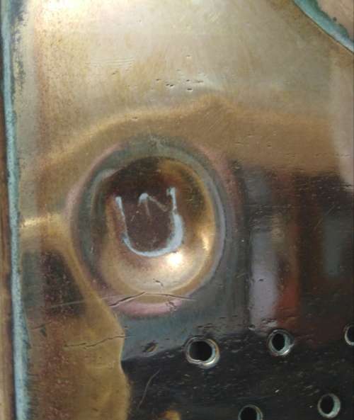 SHIPS LAMP IN SOLID BRASS  G. BOCOCK & CO LTD 1942 BIRMINGHAM