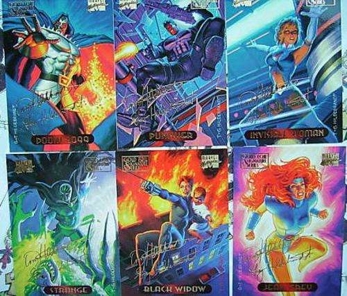 Marvel Masterpieces Hildebrandt Gold Signature Trading Cards 1994 Mint Condition