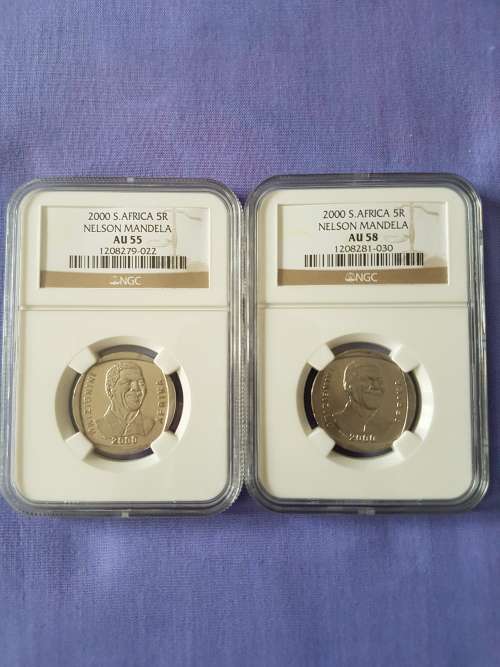 ~ HUGE, RARE NELSON MANDELA COLLECTION (x66) (2000 (PF66/65/64/63) & 2008) + MORE!!! TOTAL: 77 COINS