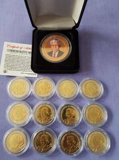 ~ HUGE, RARE NELSON MANDELA COLLECTION (x66) (2000 (PF66/65/64/63) & 2008) + MORE!!! TOTAL: 77 COINS