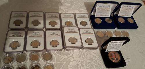 31 COINS ~ NELSON MANDELA COIN COLLECTION (2000 & 2008) (WITH OTHER COINS)