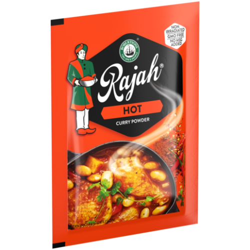 Rajah Hot Curry Powder Envelopes - 4 Boxes X 40 grams X 7g Envelope