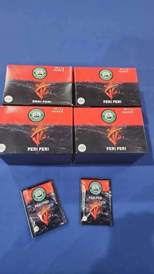 Peri-Peri Powder Envelopes - 4 Boxes X 40 grams X 7g Envelope