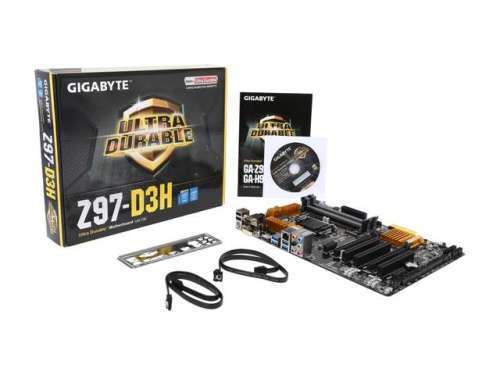 GIGABYTE GA-Z97-D3H LGA 1150 Intel Z97 HDMI SATA 6Gb/s USB 3.0 ATX Intel Motherboard