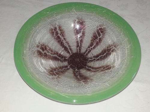 German Art Deco Wmf Ikora glass bowl circa 1930