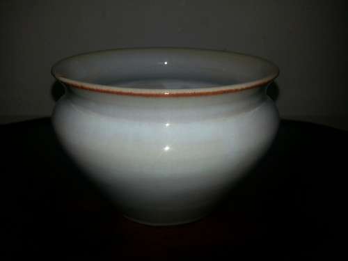 Linn Ware ceramic bowl in rare matt white colourway circa 1942