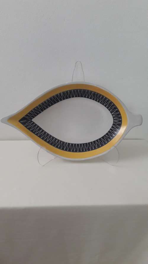 Large Midcentury Modern 1950's  ceramic platter by Hoganas Sweden