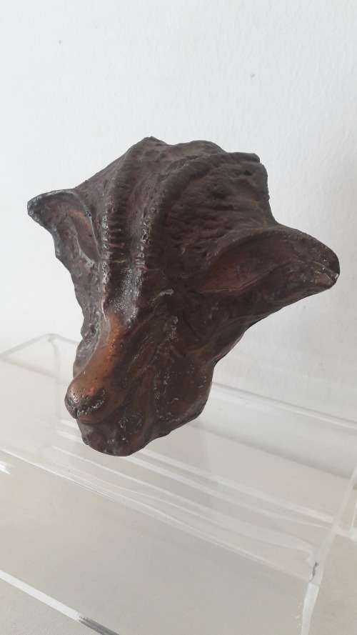 Bronze paperweight of Roan antelope by listed SA artist Keith Calder 1989