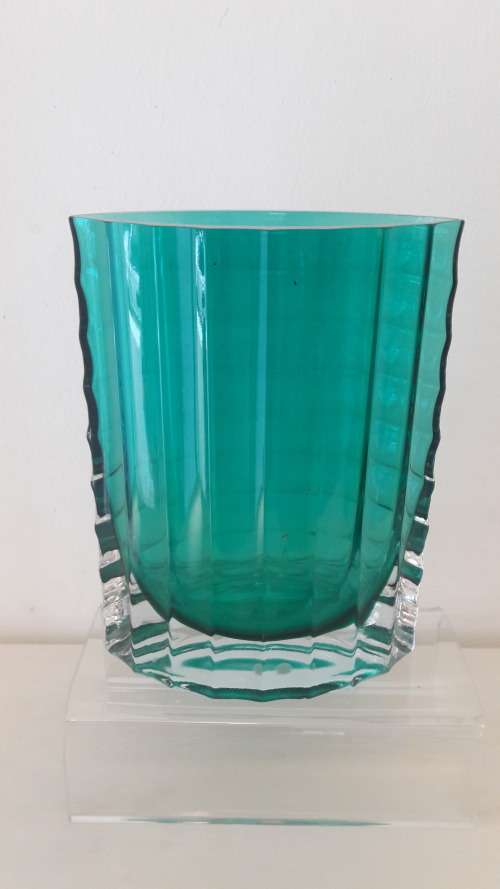 Scandinavian studio glass vase by Aseda Glasbruk Sweden circa 1970's