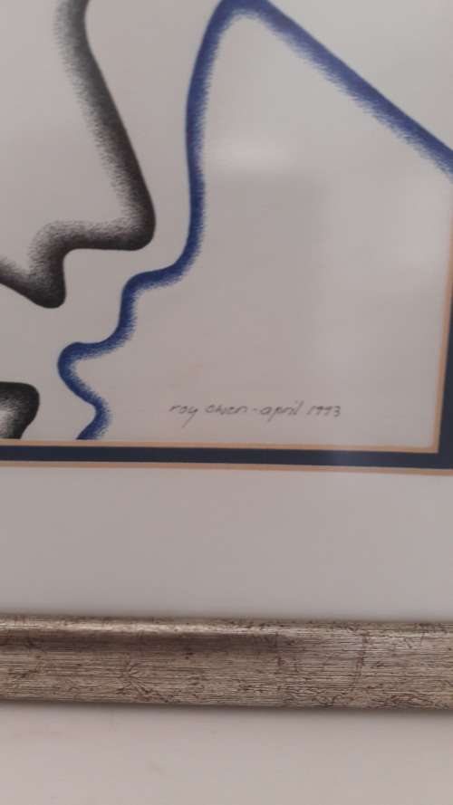 Abstract profile portrait by British artist Roy Owens