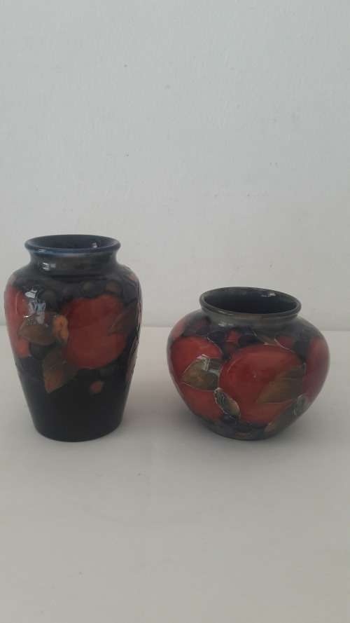 Rare Moorcroft miniature ceramic vase in the Pomegranate pattern circa 1924