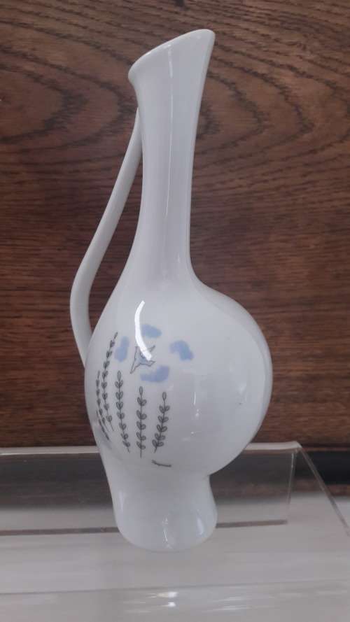Rare Rosenthal Pregnant Louise  vase decorated with Lovers by Raymond Peynet circa 1956