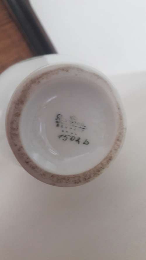 Rare Rosenthal Pregnant Louise  vase decorated with Lovers by Raymond Peynet circa 1956