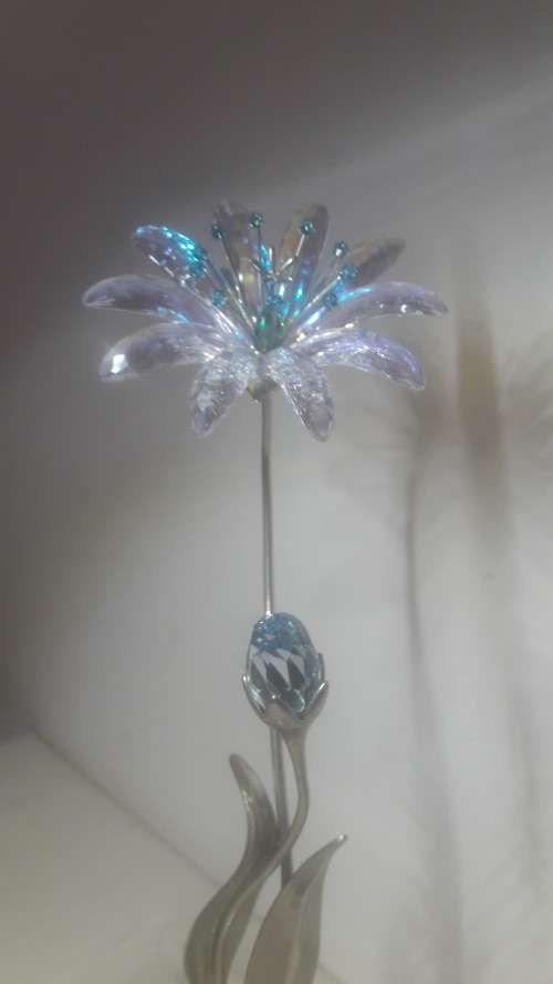 Swarovski Austria Crystal flower and bud ornament 20th Century