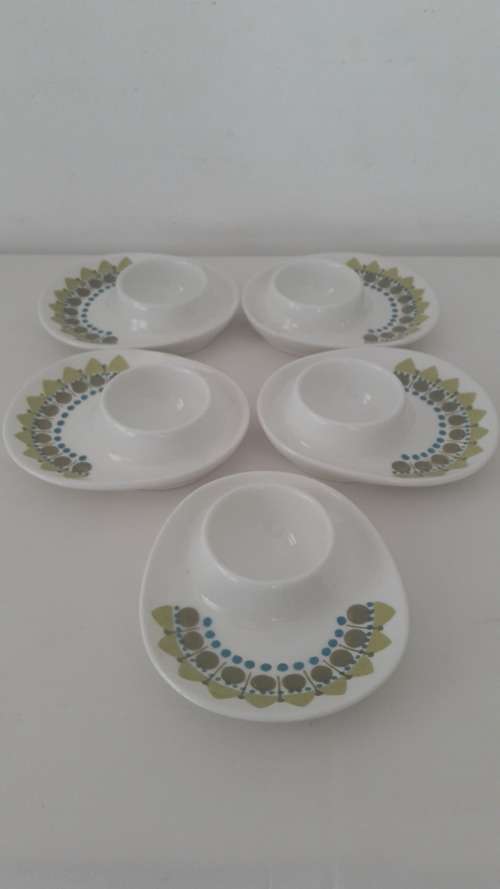 Collectible vintage  Scandinavian Norwegian Figgjo Flint egg cups 1960's