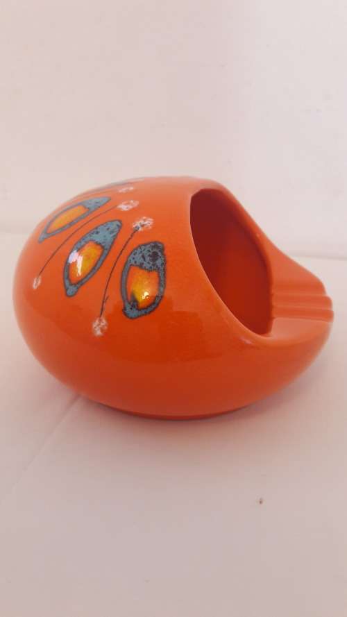 Midcentury Pop Art Retro Space Age Cigar ashtray catch-all bowl by Bertoncello Italy 1960`s