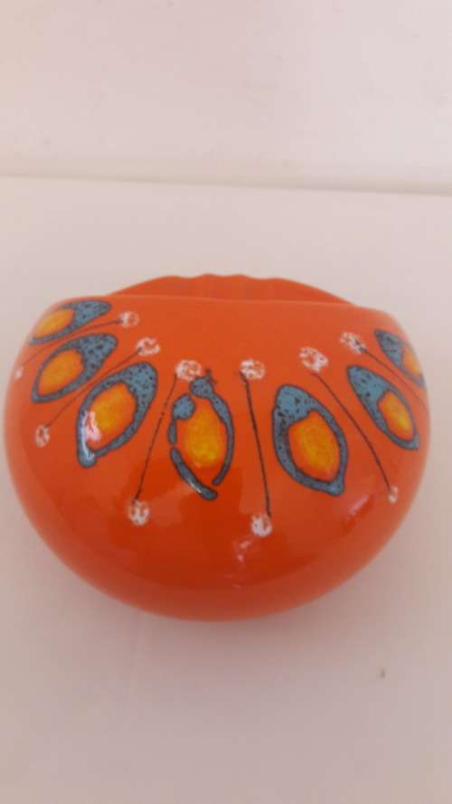 Midcentury Pop Art Retro Space Age Cigar ashtray catch-all bowl by Bertoncello Italy 1960`s