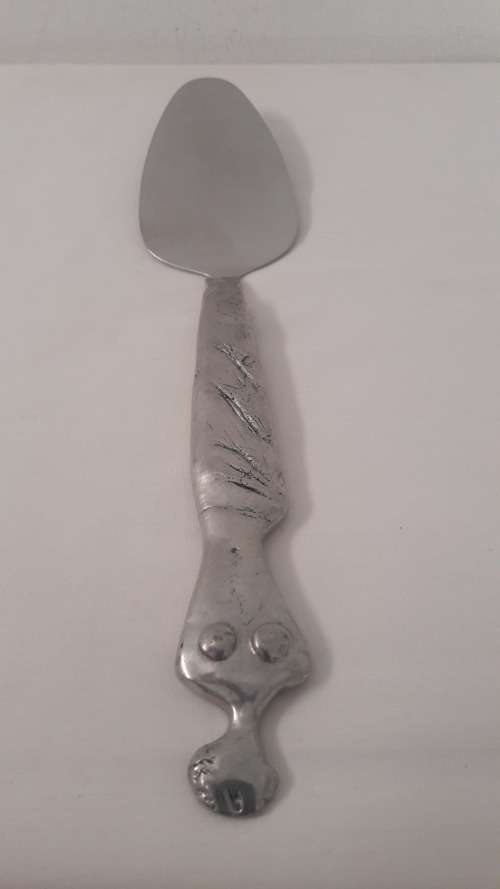 Collectible Carol Boyes cake lifter pewter handle with stainless steel spatula