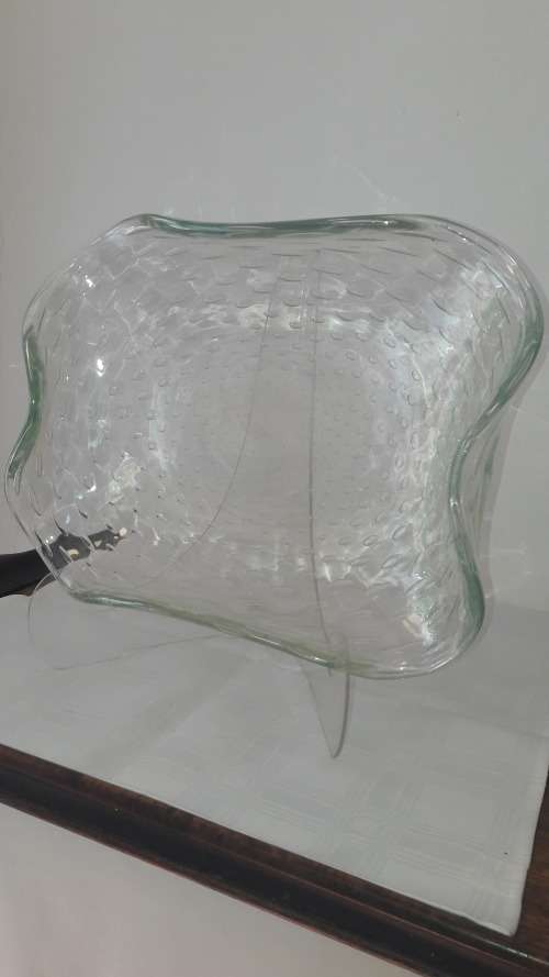 Rare Large hand blown Murano bowl MidCentury Modern attributed to Barovier