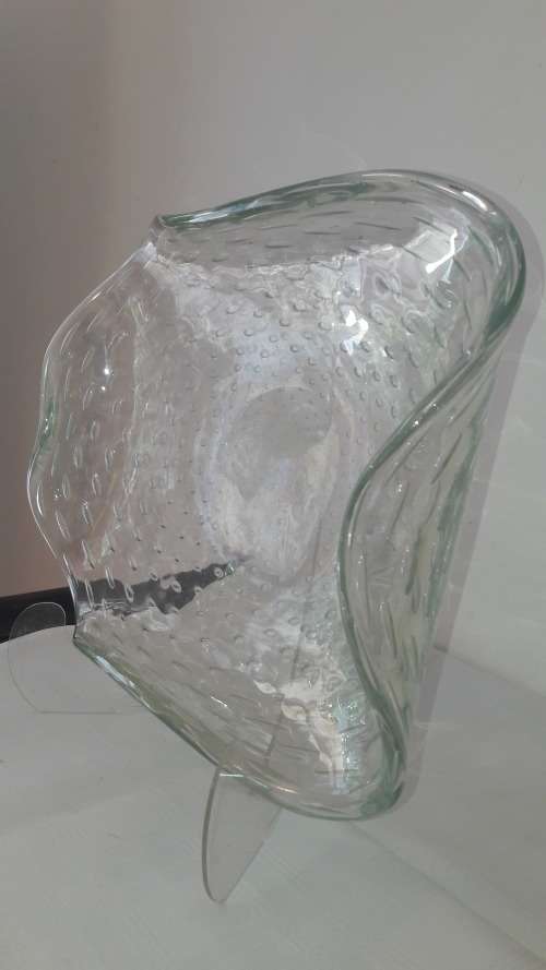 Rare Large hand blown Murano bowl MidCentury Modern attributed to Barovier