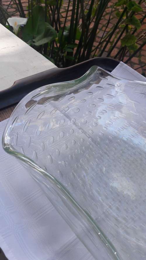 Rare Large hand blown Murano bowl MidCentury Modern attributed to Barovier