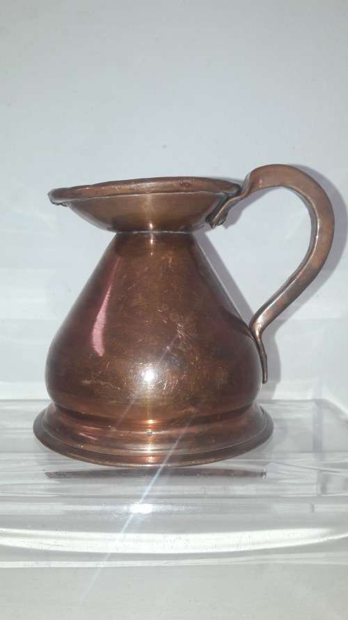 Antique 19th Century British measuring jug in copper