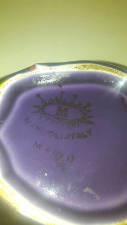 Retro Midcentury modern Italian majolica tureens x2 Artichoke shaped