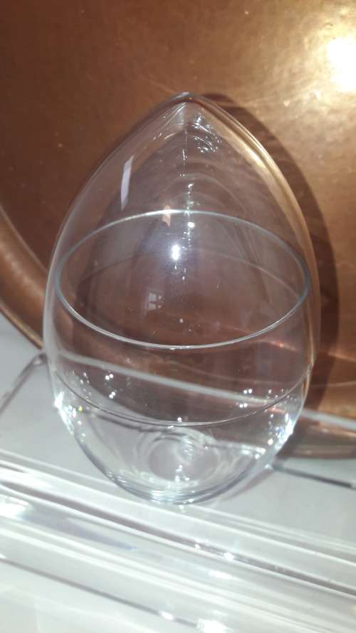 Kosta Boda Sweden Midcentury egg shaped lidded rose bowl circa 1970