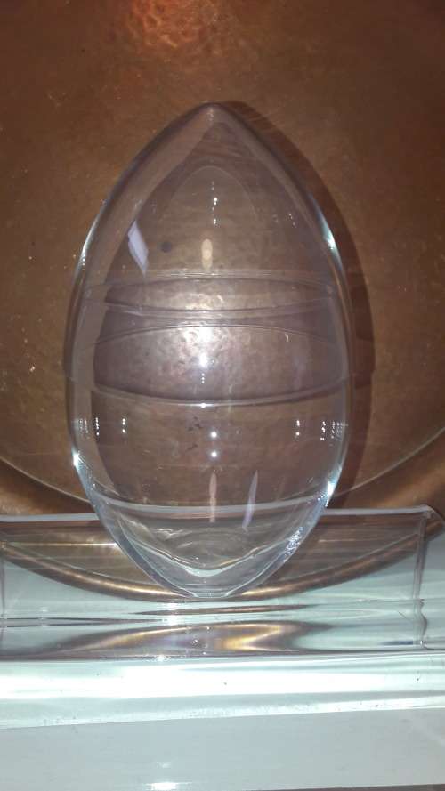 Kosta Boda Sweden Midcentury egg shaped lidded rose bowl circa 1970