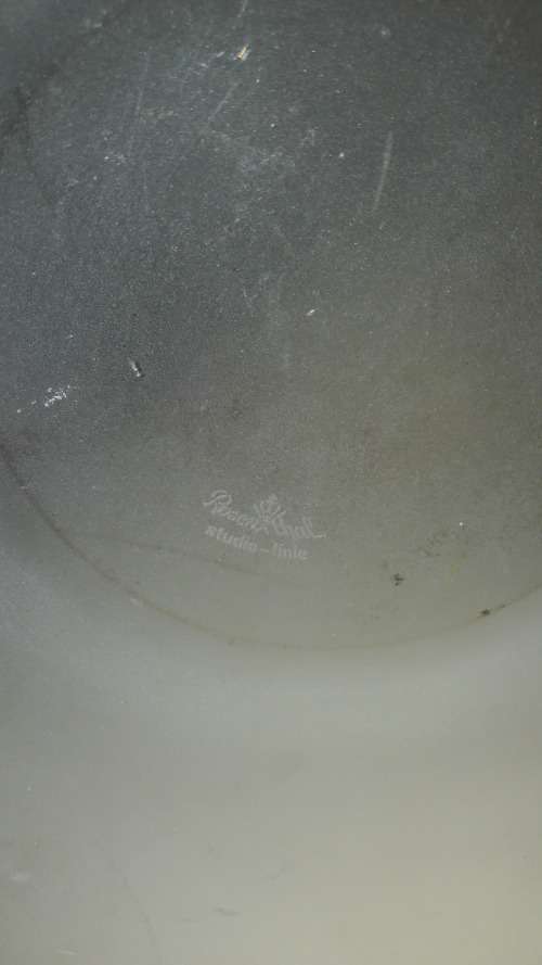 Rosenthal Studio Line large crystal bowl design by Michael Boehm circa 1970's