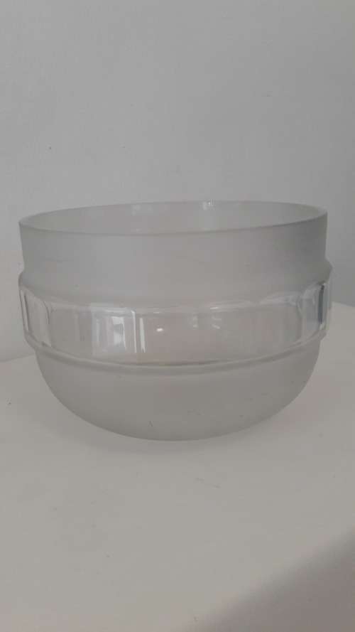 Rosenthal Studio Line large crystal bowl design by Michael Boehm circa 1970's