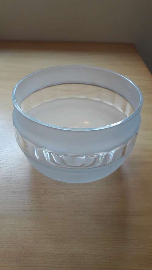 Rosenthal Studio Line large crystal bowl design by Michael Boehm circa 1970's