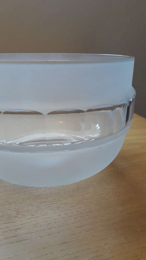 Rosenthal Studio Line large crystal bowl design by Michael Boehm circa 1970's