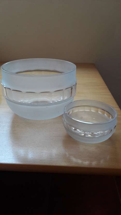 Rosenthal Studio Line large crystal bowl design by Michael Boehm circa 1970's