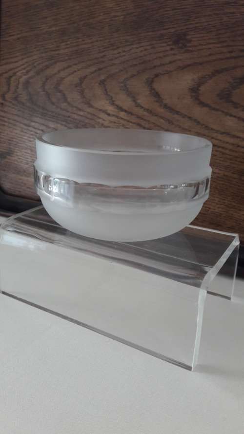 Rosenthal Germany Studio Line crystal bowl designed by Michael Boehm 1970s