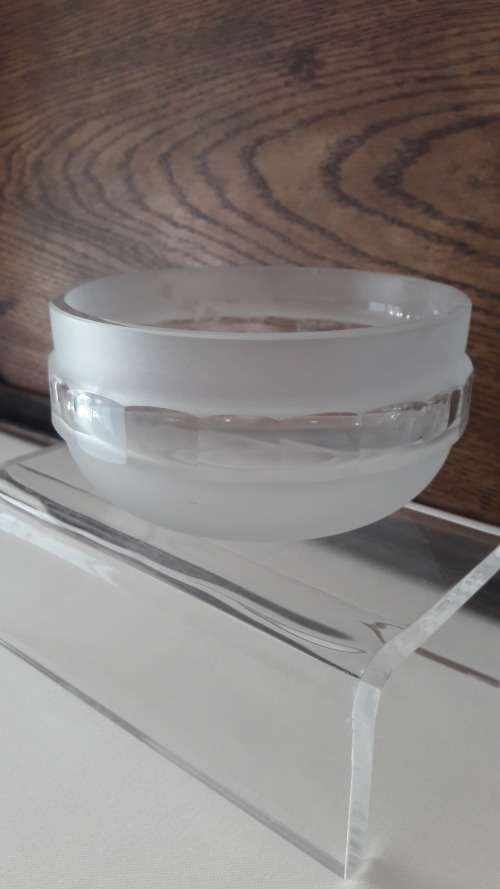 Rosenthal Germany Studio Line crystal bowl designed by Michael Boehm 1970s