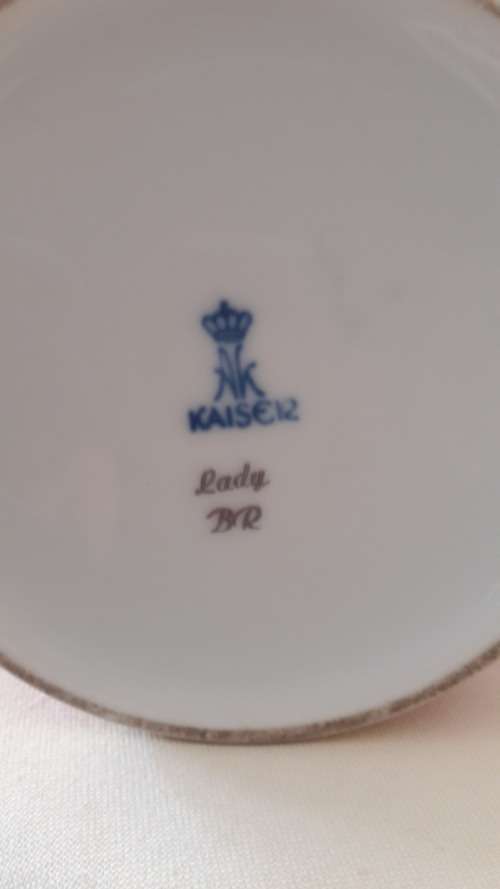 Large Midcentury Modern AK Kaiser Germany porcelain vase circa 1970s