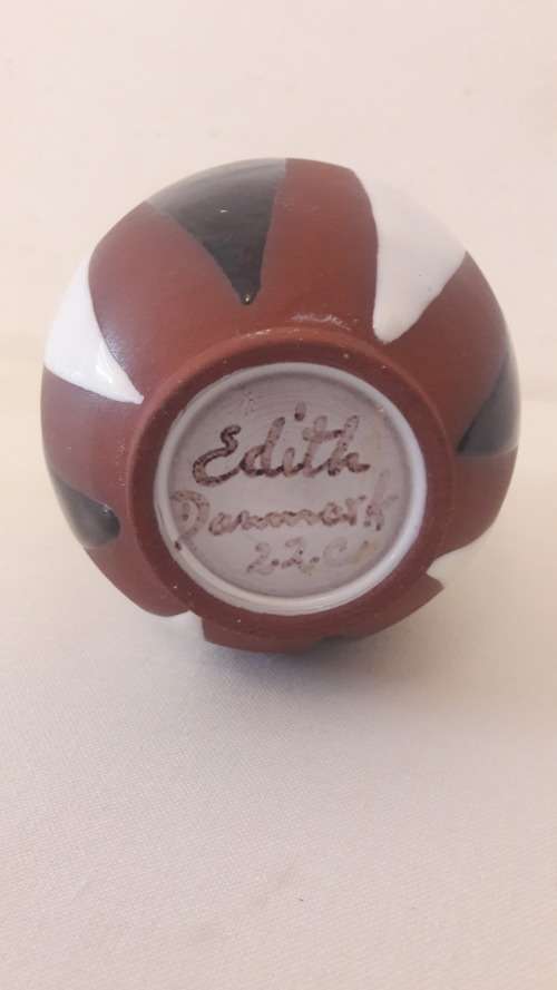 Scandinavian  Danish studio pottery vase by Edith Nielsen 1950`s