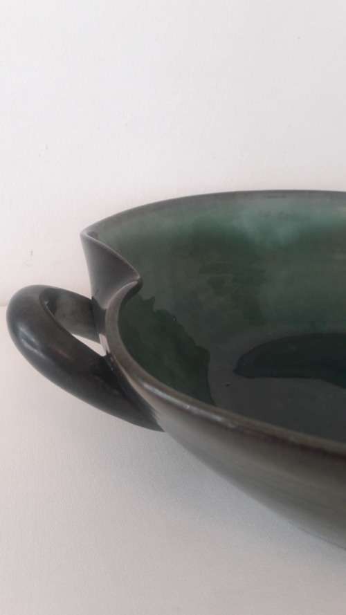 Large Collectible South African Rand Ceramics bowl rare freeform shape circa 1950's