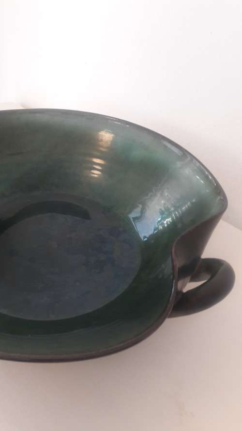 Large Collectible South African Rand Ceramics bowl rare freeform shape circa 1950's