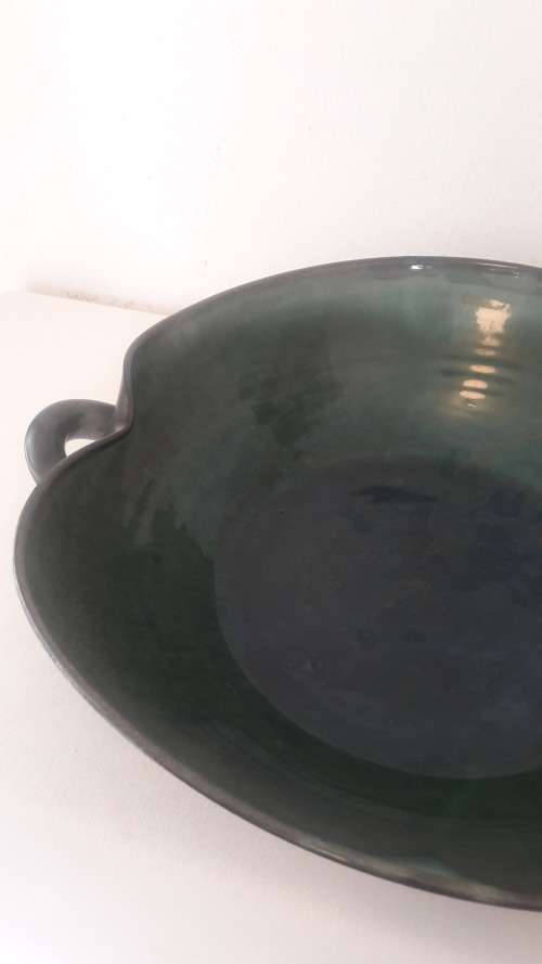 Large Collectible South African Rand Ceramics bowl rare freeform shape circa 1950's