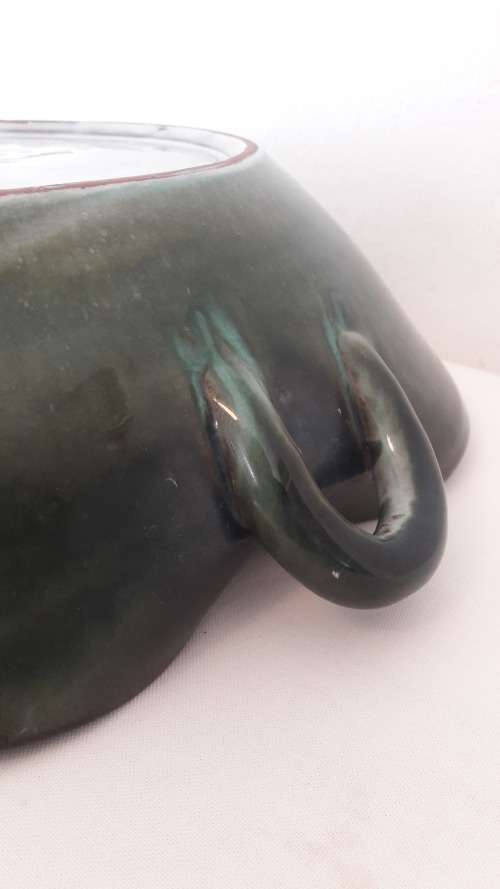 Large Collectible South African Rand Ceramics bowl rare freeform shape circa 1950's