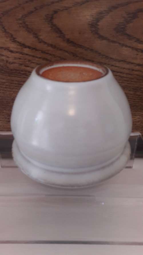 Small Linn Ware bowl in matte white glaze circa 1940's