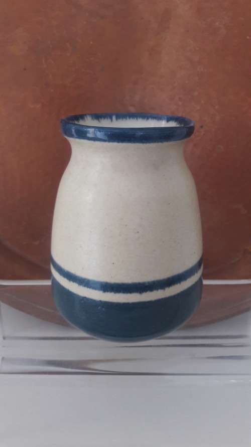 Collectible Midcentury modern Lapid Israeli stoneware vase circa 1960's
