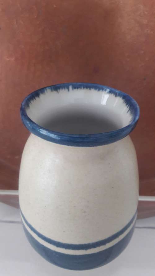 Collectible Midcentury modern Lapid Israeli stoneware vase circa 1960's